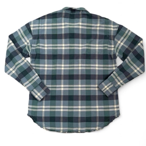 Free people Loveland blue plaid long sleeve button up shirt - Picture 4 of 5